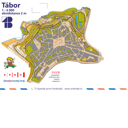 mapa Tábor