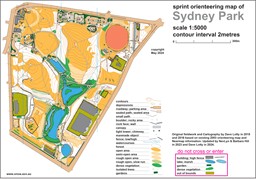 Sydney Park Base Map OCAD 12newbie