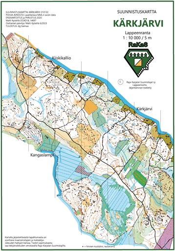 Livelox - Actividad: Raja-Karjalan Suunnistajien Maanantairastit; Kärkjärvi