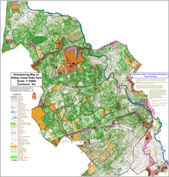 Ridely Rogaine 2025 Canvas 2 Blank map with course overprint sym
