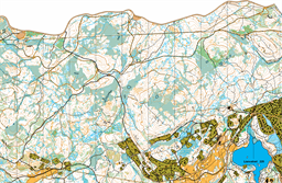 Solemsåsen, utsnitt av Byåsen ILs kartdatabase for Bymarka