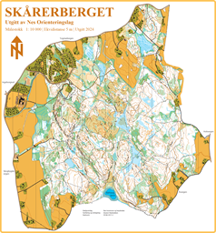 Skårerberget kart 7500