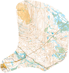 Orienteering World Cup Idre Fjäll Middle Map