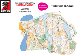 Tiistairastit 2025 Kammarvuori_kartta10000