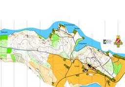 Tävlingskarta 7-klubbs lövsjö