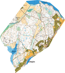 kartutsnitt till skogs