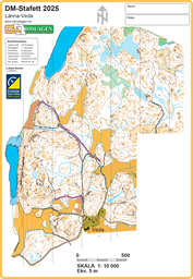1.Karta-DM-Stafett 2025 Veda_10000_A4_livelox