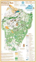 Hickory Run 2025 Daddy Allen Canvas 1 Blank map with course over