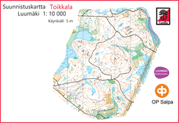 Toikkala kisakartta A4 10 000 kuppi