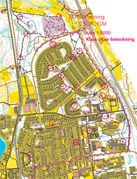 MTBO-träning Norra Sura, importerad karta 2025-10-14 C med banor