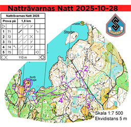 Natträvarnas Natt 2025.Prova på_livelox