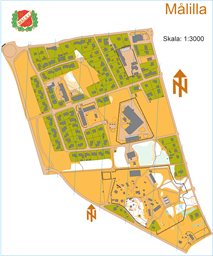 Sprintkarta Målilla 20180801 SWEREF 99 TM