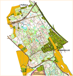 Saunakallio-Kaakkola  Suunnistuskartta (161770 Emäkartta_MK10000