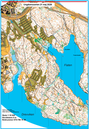 Kartutsnitt A4 10000 stående