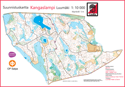 Kangaslampi kisakartta A3 10 000