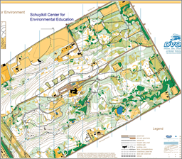 Schuylkill Center 6 6 2026 Canvas 2 Blank map with course overpr