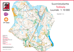 Toikkala kisakartta A3 10 000
