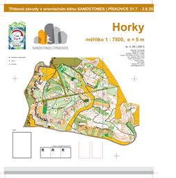 mapa E1 Horky def