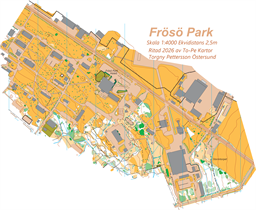Kartutsnitt Frösö Park