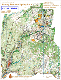 Hickory Run 2026 Canvas 1 Blank map for Day-O