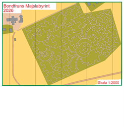 Bondfruns majslabyrint 2026