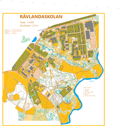 Rävlandaskolan sprint ISSOM_2019
