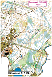 Suuntarastit 20.6.2022 Junko Näkymä 1 Tyhjä kartta