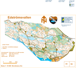 Kartutsnitt till tävling skala 10 000 (1)